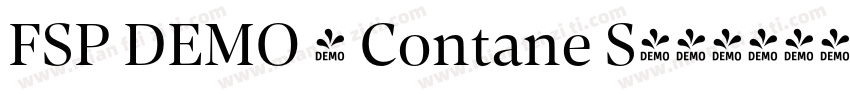 FSP DEMO - Contane S字体转换
